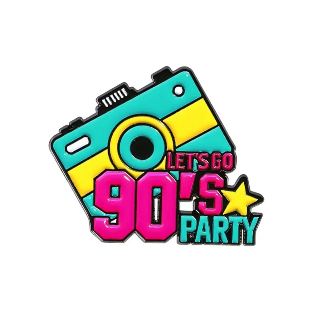 Neon 90s Retro Brooch Collection