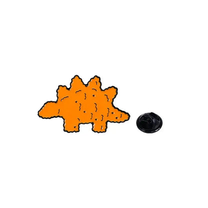 Funny Dino Chicken Nugget 3-Piece Lapel Brooches