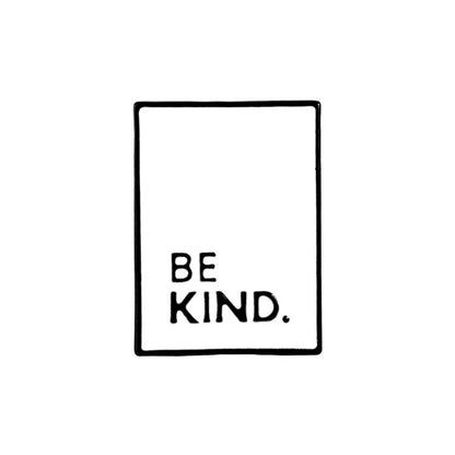 Be Kind Be A Nice Human Minimalist Text Enamel Pins Set