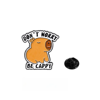 Funny Capybara Animal Brooches with Turtle Crocodile Pelican