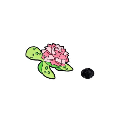 Floral Succulent Creature Brooch Collection