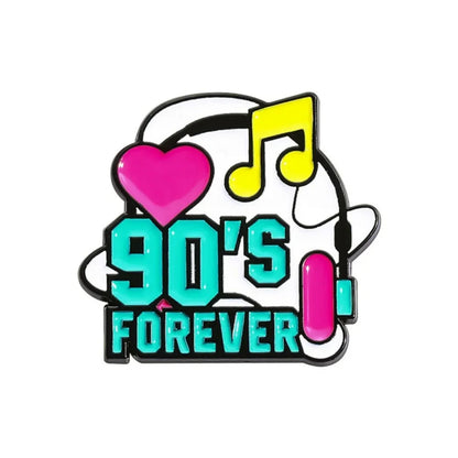 Neon 90s Retro Brooch Collection