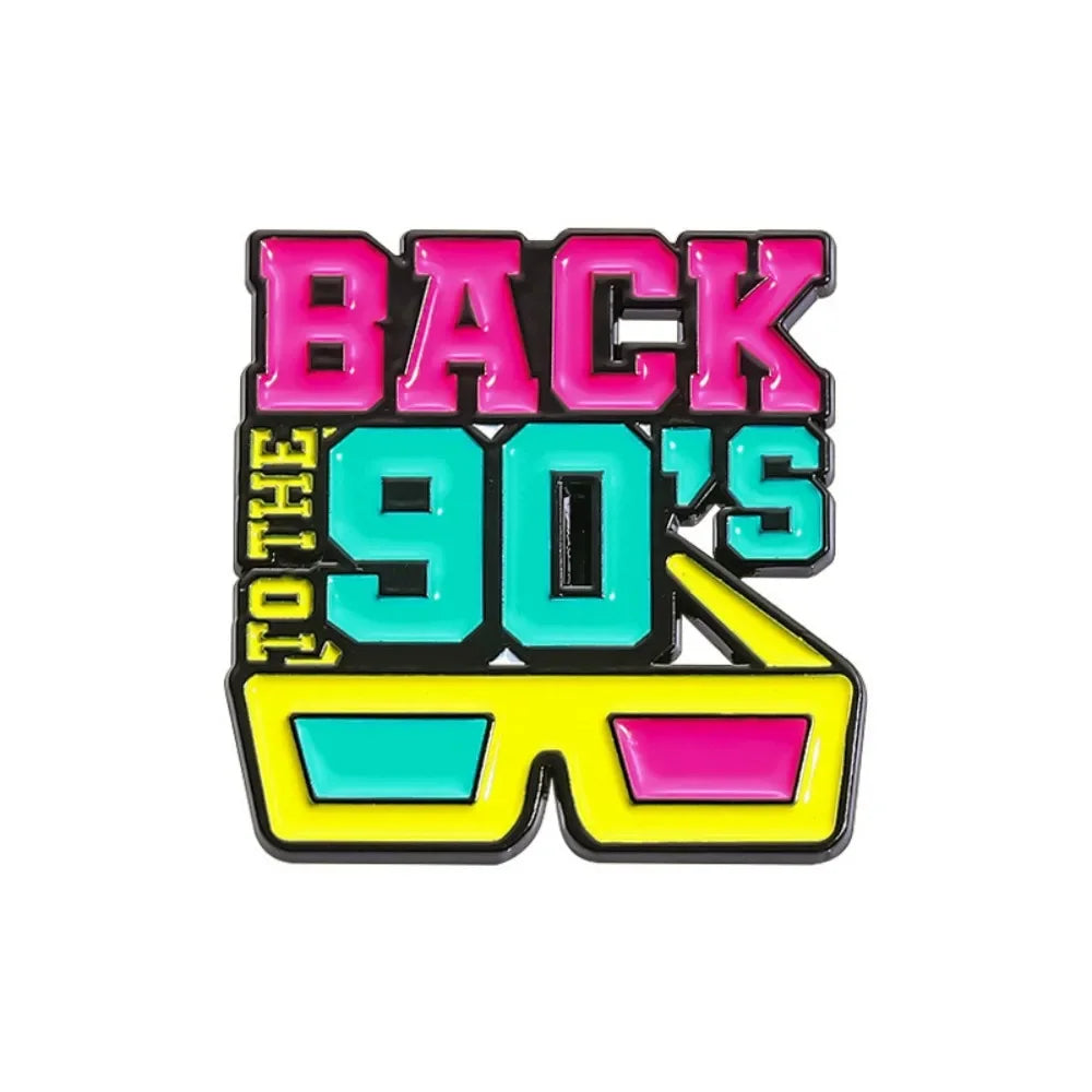 Neon 90s Retro Brooch Collection