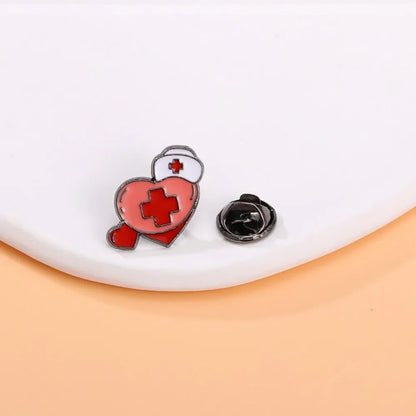Funny Hospital & Nurse Brooch Set