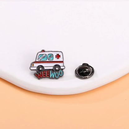 Funny Hospital & Nurse Brooch Set