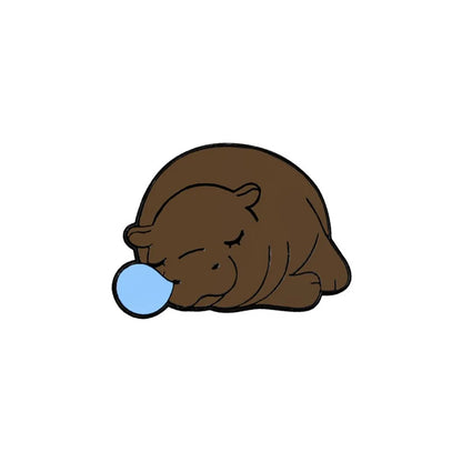 Viral Baby Hippopotamus Cartoon Lapel Brooches