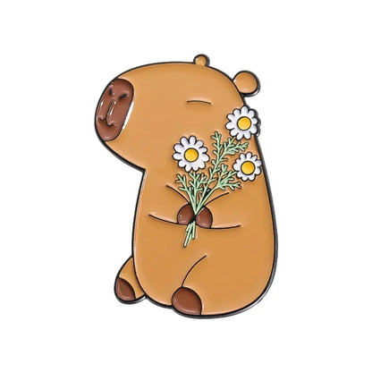 Calm Capybara Brooch Collection