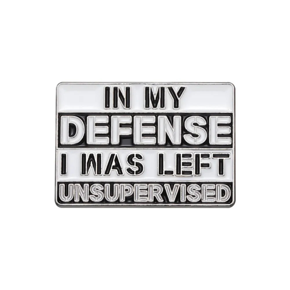 Sarcastic Humor Quote Square Lapel Brooch
