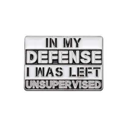 Sarcastic Humor Quote Square Lapel Brooch