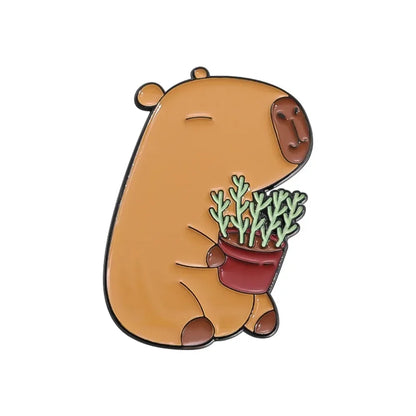 Calm Capybara Brooch Collection