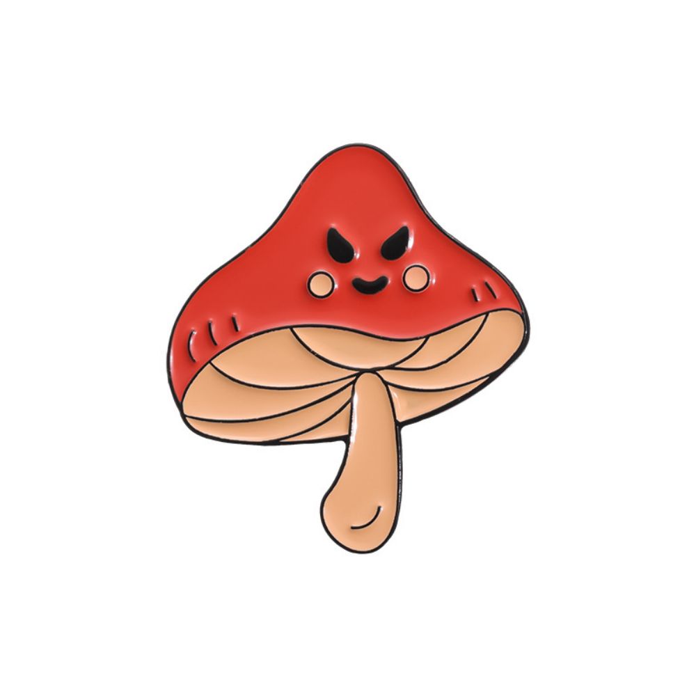 Cute Ghost Face Fall Mushroom Lapel Brooches Pack