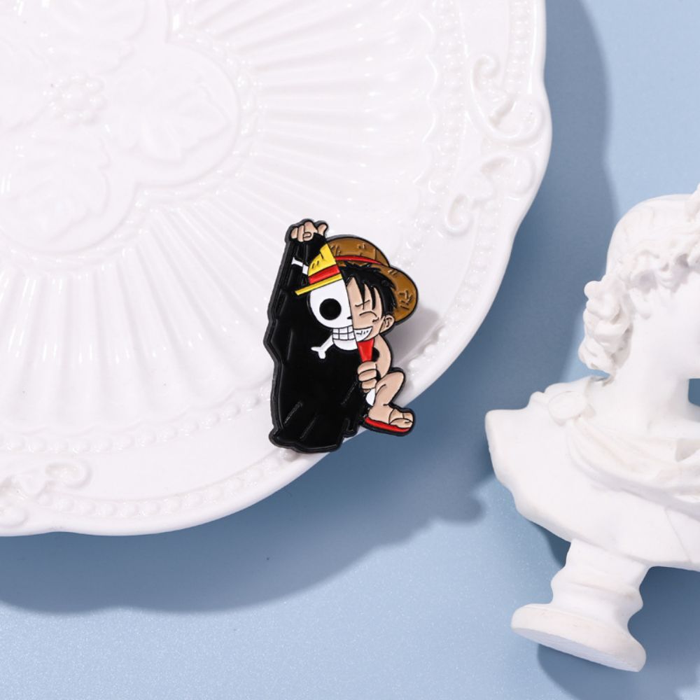 Straw Hat Crew Luffy Ace Sanji Lapel Brooches Pack