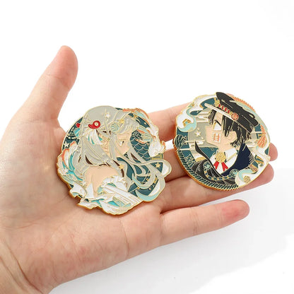 High Quality Anime Cartoon Alloy Brooch Badge for Bag Ornament-Wannee Fashion Jewelry Accessories