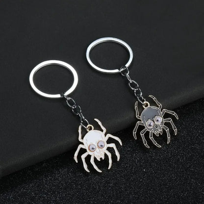 Funny Design Halloween Spider Metal Keychain for Men Women Bag Key-Wannee Fashion Accessory