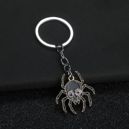 Funny Design Halloween Spider Metal Keychain for Men Women Bag Key-Wannee Fashion Accessory