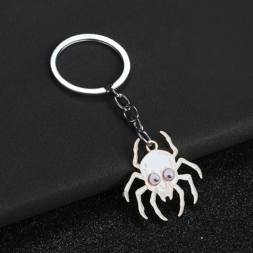 Funny Design Halloween Spider Metal Keychain for Men Women Bag Key-Wannee Fashion Accessory