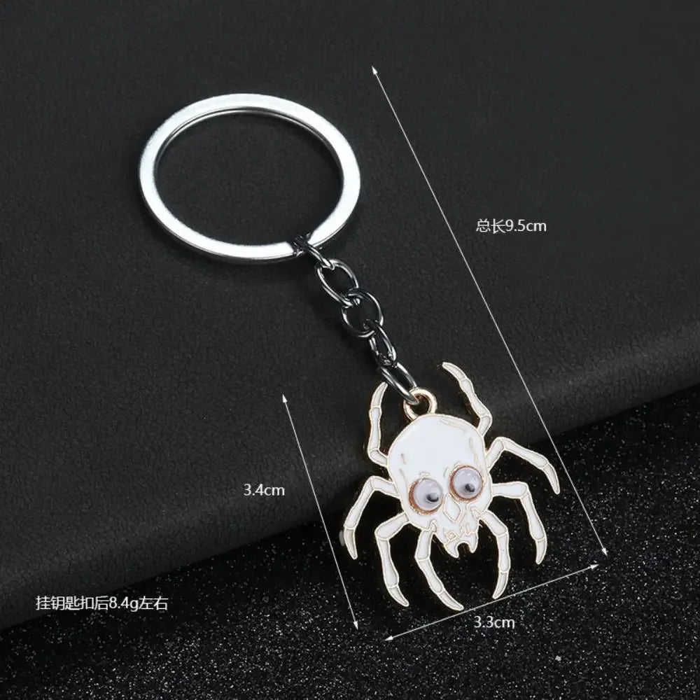 Funny Design Halloween Spider Metal Keychain for Men Women Bag Key-Wannee Fashion Accessory