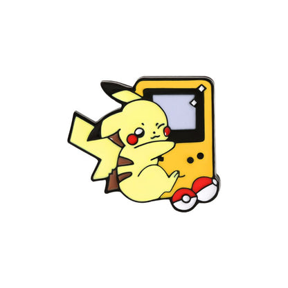 Cartoon Cute Pikachu Game Machine Brooch Badge