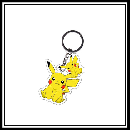 Cartoon Anime Cute Pikachu Acrylic Keychain